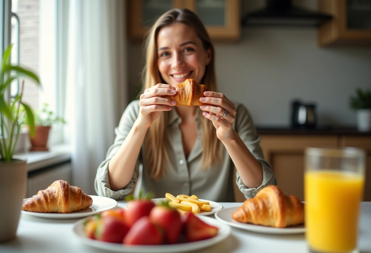 croissant  petit-déjeuner